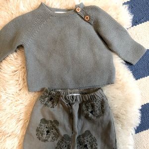Zara Baby Sweater and Joggers 1-3 months